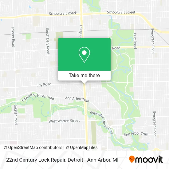 22nd Century Lock Repair map
