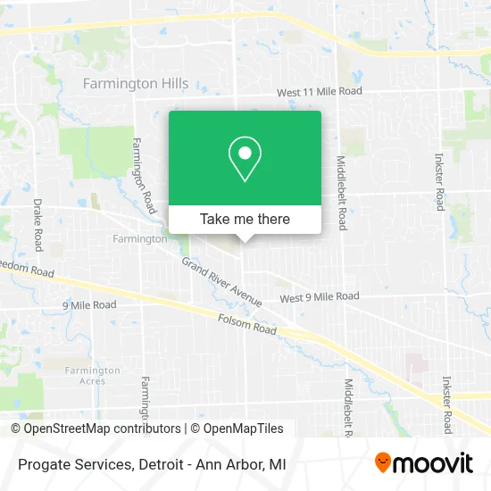 Progate Services map