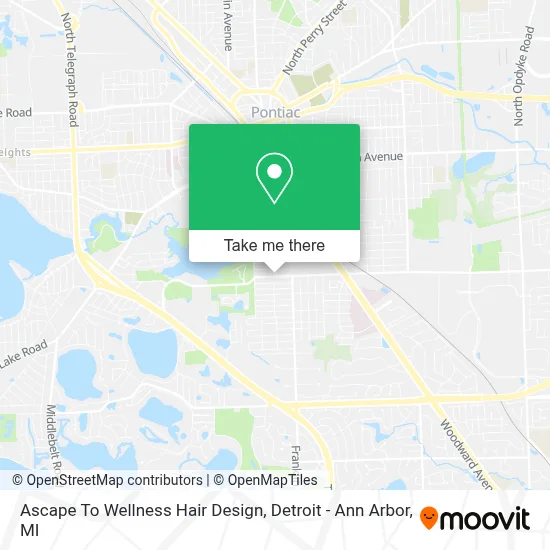 Ascape To Wellness Hair Design map