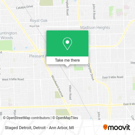 Staged Detroit map