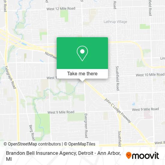 Brandon Bell Insurance Agency map