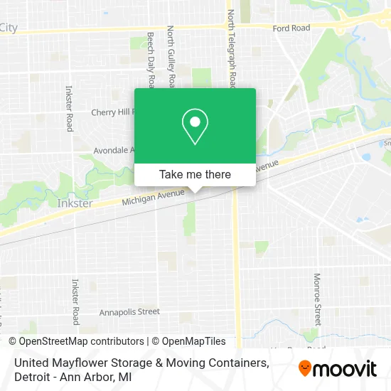 United Mayflower Storage & Moving Containers map