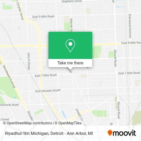 Riyadhul-'Ilm Michigan map