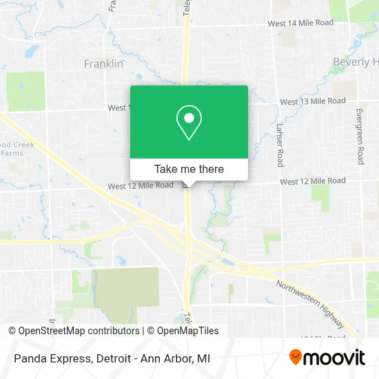 Panda Express map