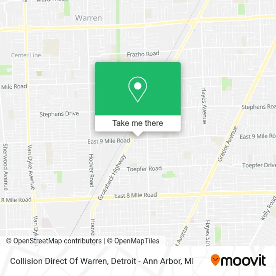 Collision Direct Of Warren map