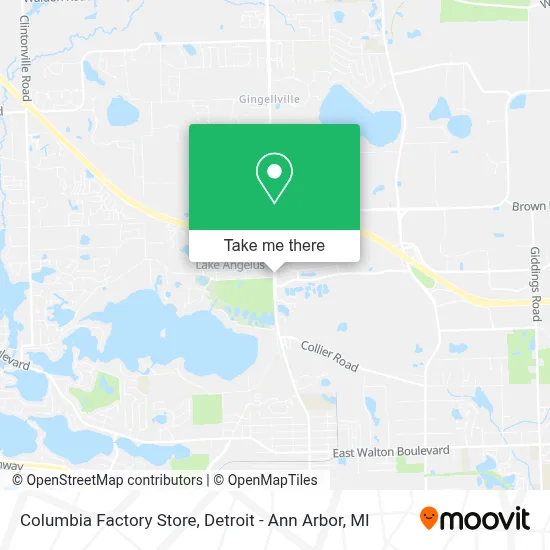 Columbia Factory Store map