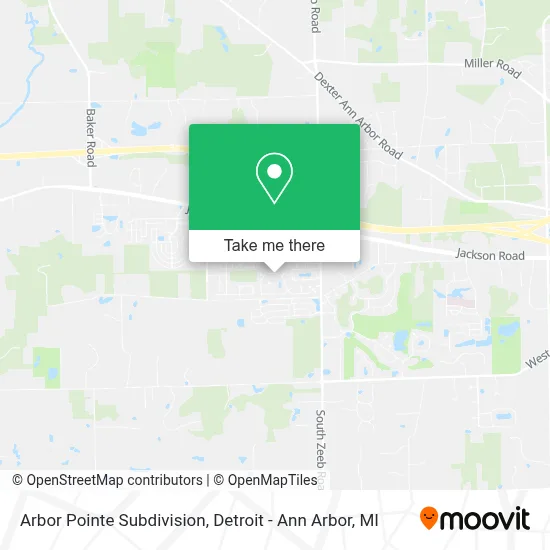Arbor Pointe Subdivision map