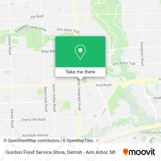 Gordon Food Service Store map