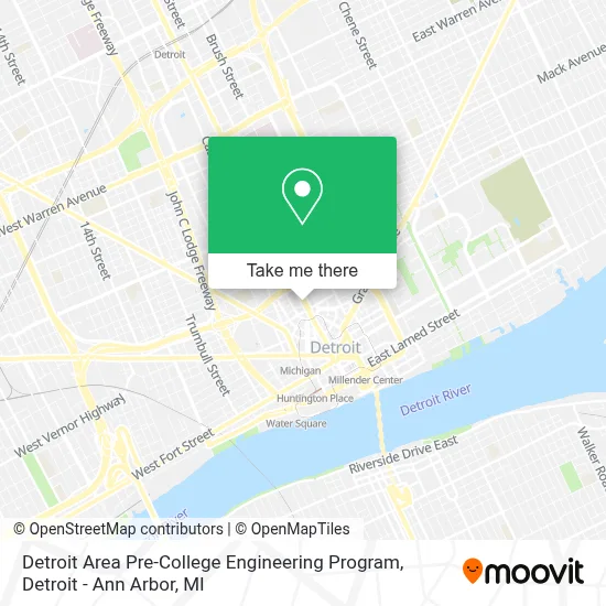 Detroit Area Pre-College Engineering Program map