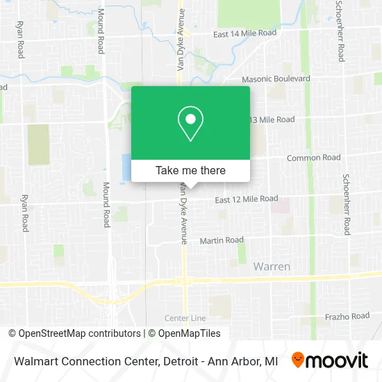 Walmart Connection Center map