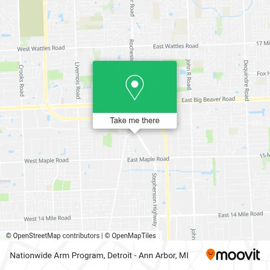 Nationwide Arm Program map
