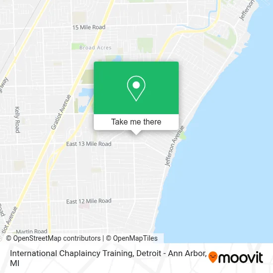 International Chaplaincy Training map