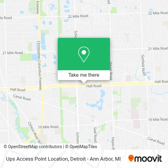 Ups Access Point Location map