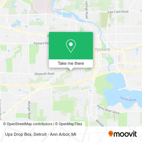 Ups Drop Box map
