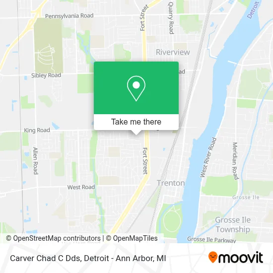 Carver Chad C Dds map