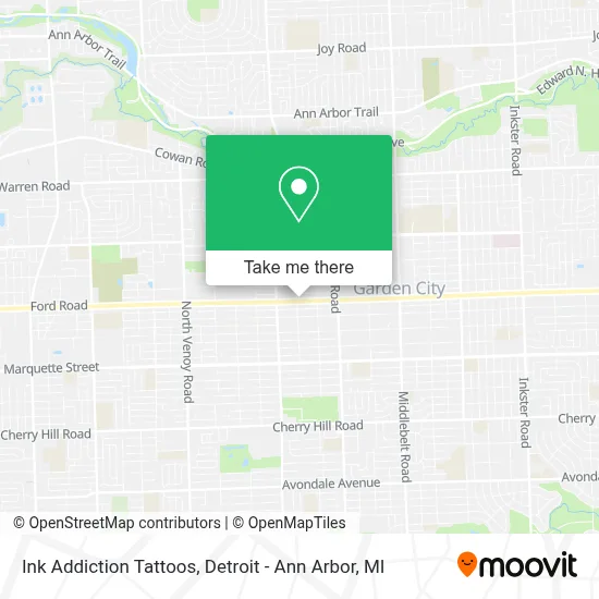 Ink Addiction Tattoos map