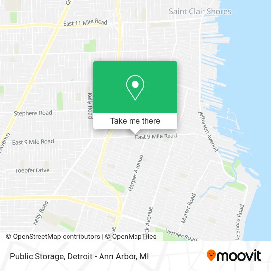 Public Storage map