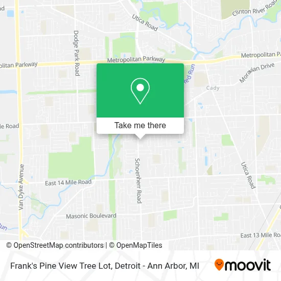 Frank's Pine View Tree Lot map
