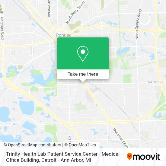 Trinity Health Lab Patient Service Center - Medical Office Building map