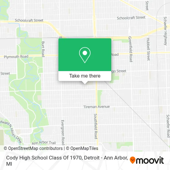Cody High School Class Of 1970 map