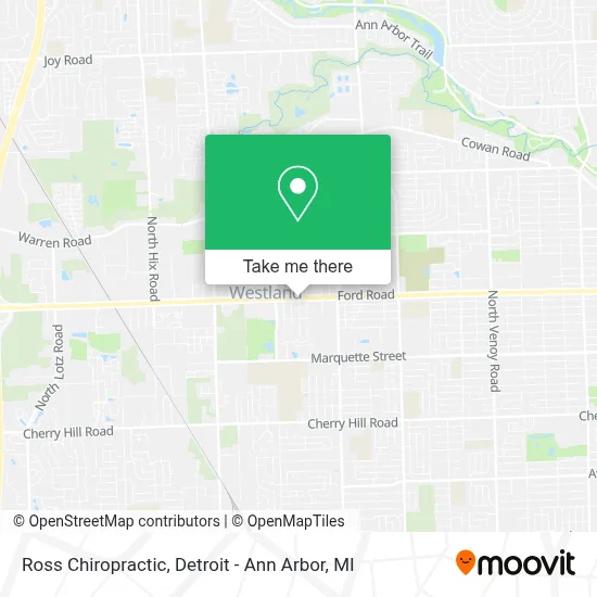 Ross Chiropractic map
