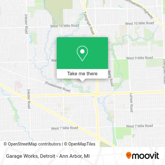 Garage Works map