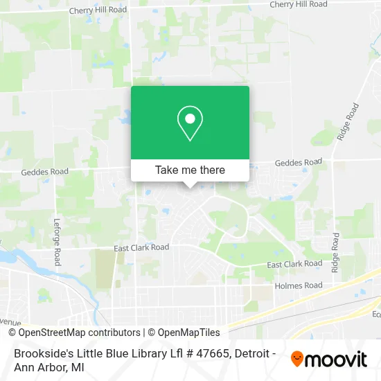 Brookside's Little Blue Library Lfl # 47665 map