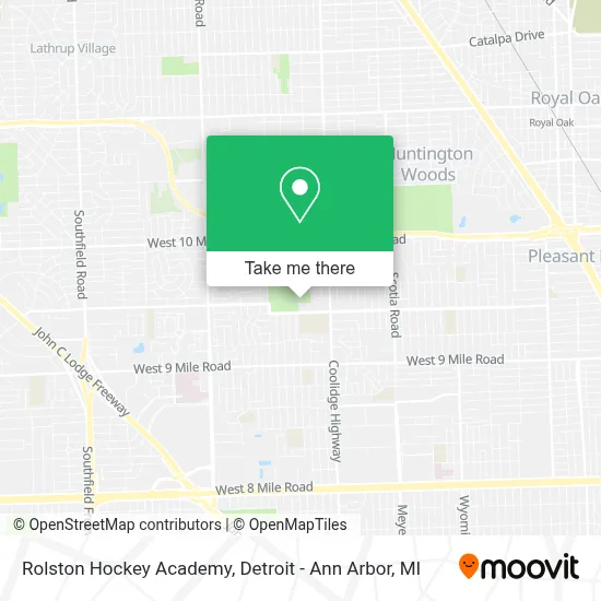 Rolston Hockey Academy map