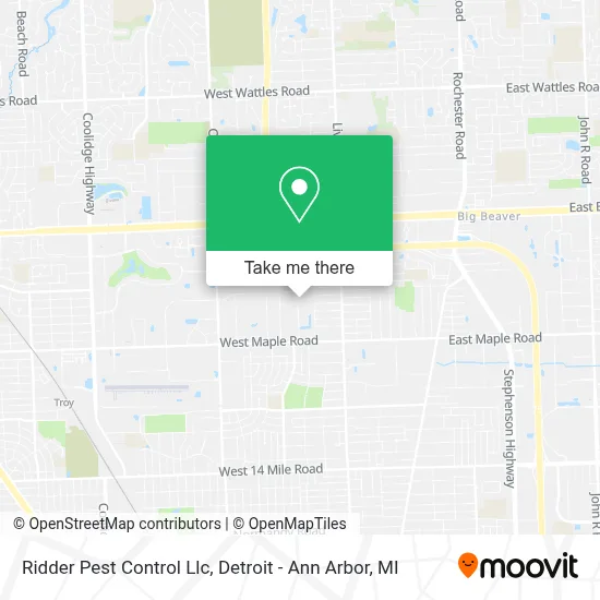 Ridder Pest Control Llc map