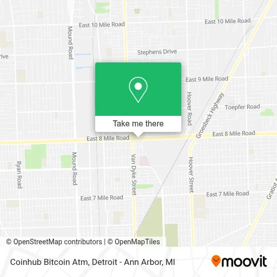 Coinhub Bitcoin Atm map