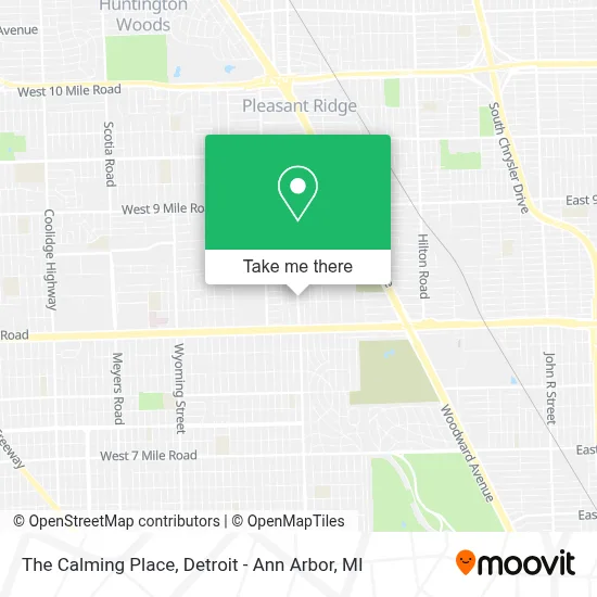 The Calming Place map