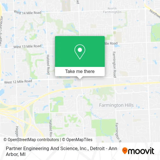 Partner Engineering And Science, Inc. map