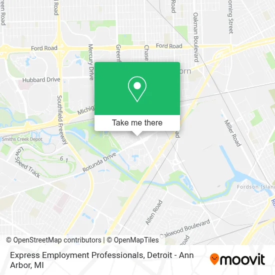 Express Employment Professionals map