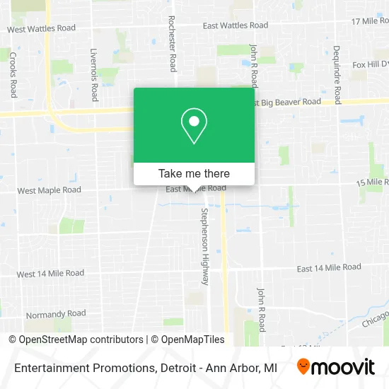 Entertainment Promotions map