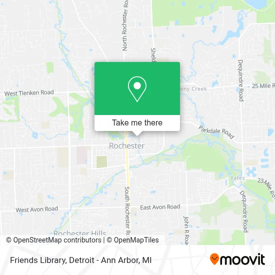 Friends Library map