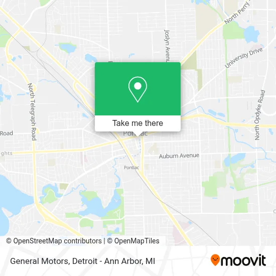 General Motors map
