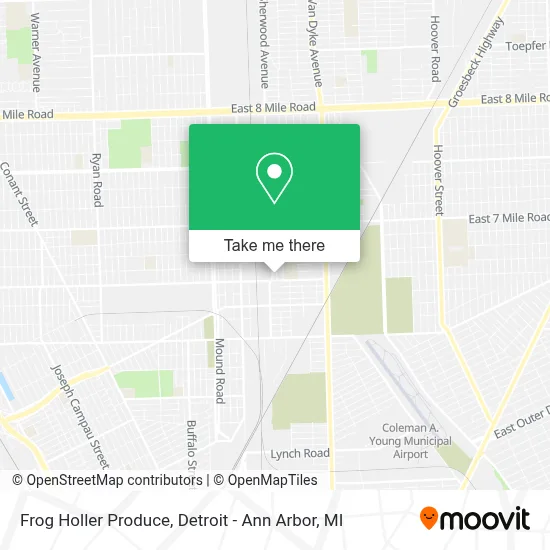 Frog Holler Produce map