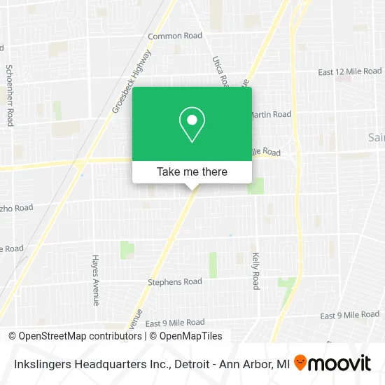 Inkslingers Headquarters Inc. map