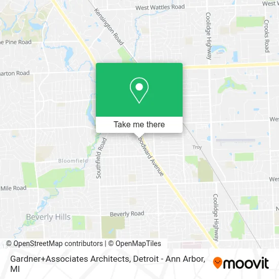 Gardner+Associates Architects map
