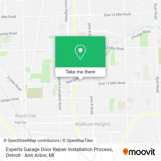 Experts Garage Door Repair Installation Process map