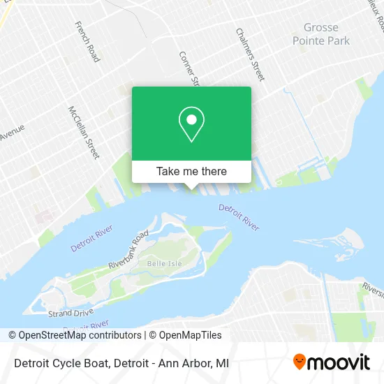 Detroit Cycle Boat map
