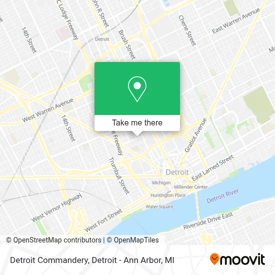 Detroit Commandery map