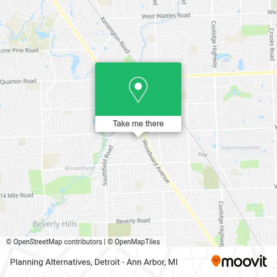 Planning Alternatives map
