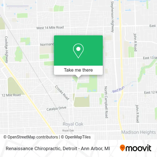 Renaissance Chiropractic map