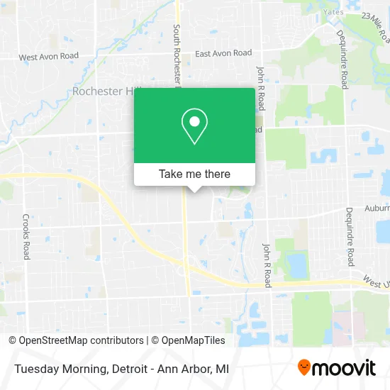 Tuesday Morning map