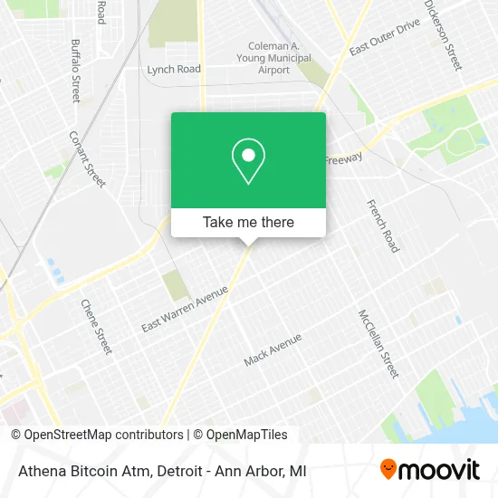 Athena Bitcoin Atm map
