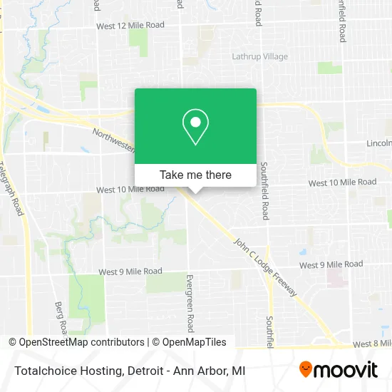 Totalchoice Hosting map