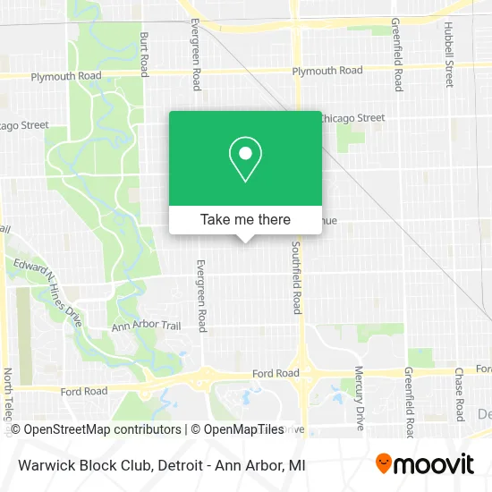 Warwick Block Club map