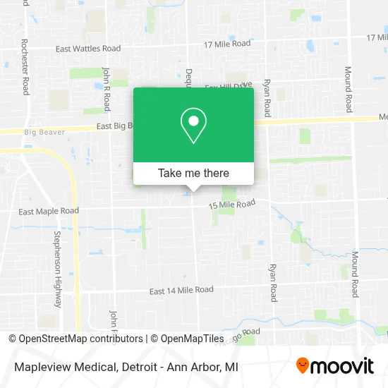 Mapleview Medical map
