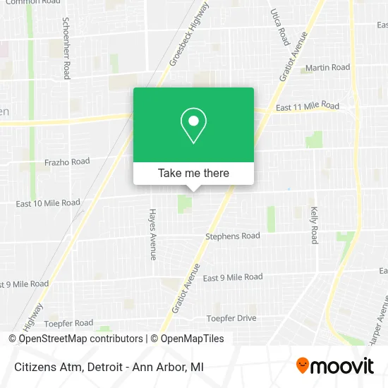 Citizens Atm map